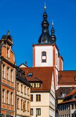 Fototapeta premium historic buildings at the old town of Fulda