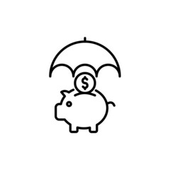 Save Money icon in vector. logotype