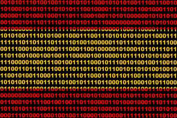Hacker Spain. Pegasus. Digital flag of Spain and a binary background cybersecurity concept with 0 and 1. Computer hacker Spain. Computer attack. Tricolor background from a binary code, cyber threat. 