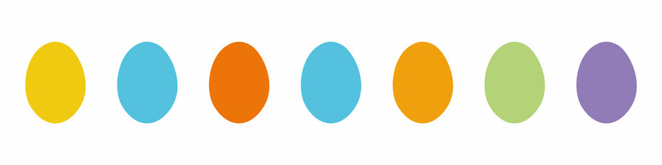 Easter pattern with Easter egg drawings. Vector illustration.