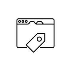 SEO Tag icon in vector. logotype
