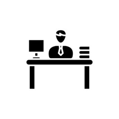 Office Working icon in vector. logotype