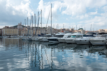 a few of the boats in Montpellier harbour