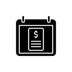 Tax Day icon in vector. logotype