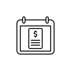 Tax Day icon in vector. logotype