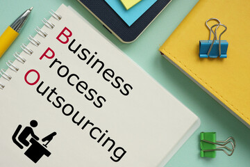 Business Process Outsourcing BPO is shown on the photo using the text