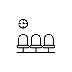 Waiting Room icon in vector. logotype