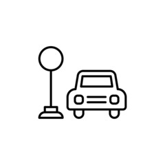 Car Parking icon in vector. logotype