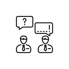 Discussion icon in vector. logotype