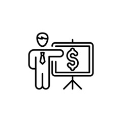 Business Presentation icon in vector. logotype