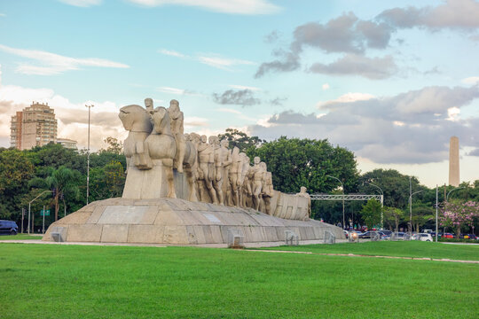 Sao Paulo, Brazil: Bandeiras Monument, inaugurated in 1953, for the IV Centenary of the city