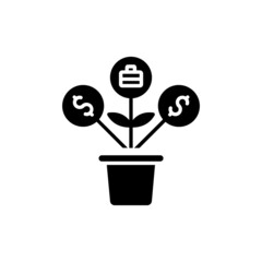 Investment icon in vector. logotype
