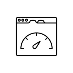 Speed icon in vector. logotype