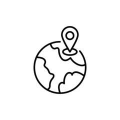 Location icon in vector. logotype
