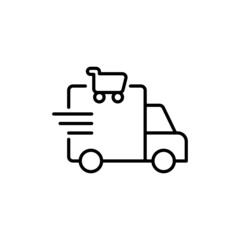 Delivery icon in vector. logotype