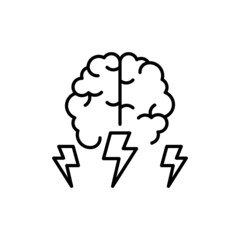 Brainstorming icon in vector. logotype