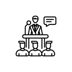 Conference icon in vector. logotype