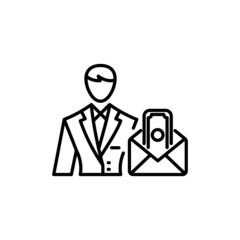 Salary icon in vector. logotype