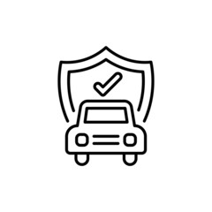 Car Insurance icon in vector. logotype