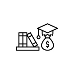 Self Education icon in vector. logotype