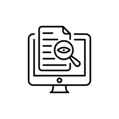 Review icon in vector. logotype