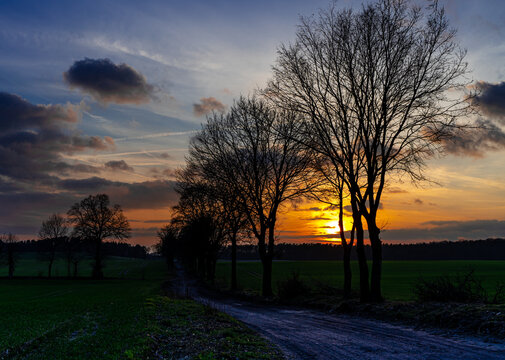 zachód słońca , polska, rzeka , wschód, słońca © Daniel Folek
