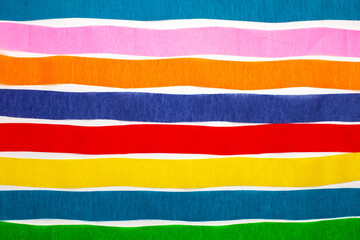 colorful confetti paper tapes isolated on white background