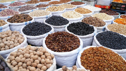 Dried Fruits and Nuts at the Turkish Bazaar