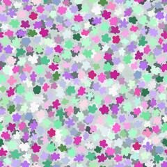 Seamless pattern of small flowers. Stock vector illustration eps10. 