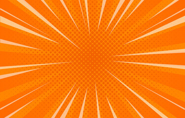 Pop art comics book cartoon cover and cartoon funny retro pattern stripe flat illustration.
