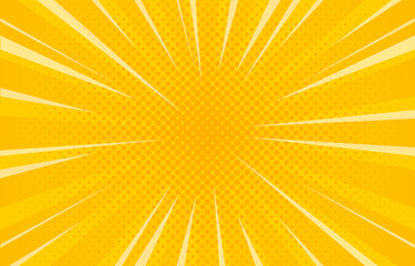 Pop art comics book cartoon cover and cartoon funny retro pattern stripe flat illustration.
