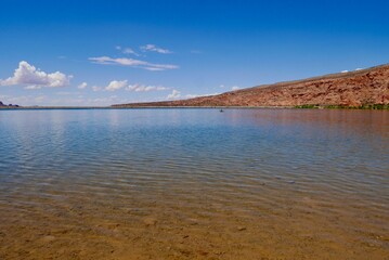 Ken's lake close to Moab and La Sal Mountains. Utah, USA.