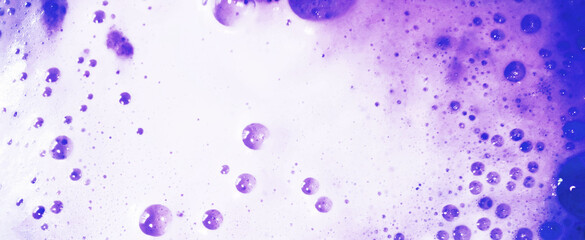 Purple Foam Background. Aqua Abstract. Handmade Art. The Foam Pattern. Bright Texture. Splash Emotions Artistic.