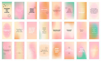 Set of Editable minimal highlight banner template with abstract quotes. Hand drawn templates. Backdrop for social media post