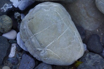 Veined river stone