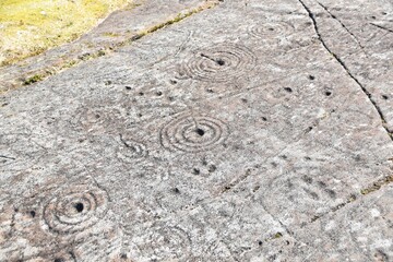 Achnabreac cup and ring marked rocks, Argyll, Scotland