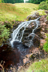 Sharp waterfall. Maich Water, Renfrewshire, Scotland, UK
