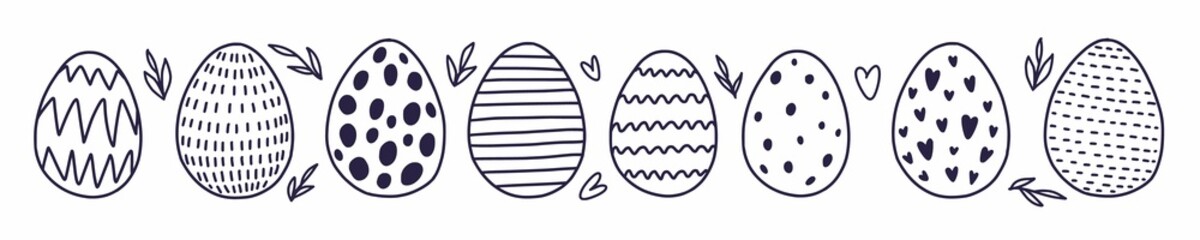 Vector collection of Easter eggs