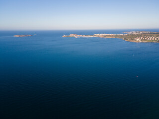 Aerial view of Gradina (Garden) Beach, Bulgaria