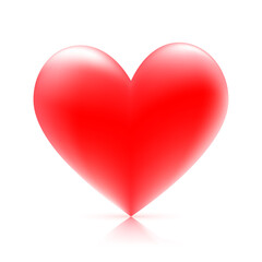 Heart vector illustration isolated on white background