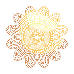 mandala floral style