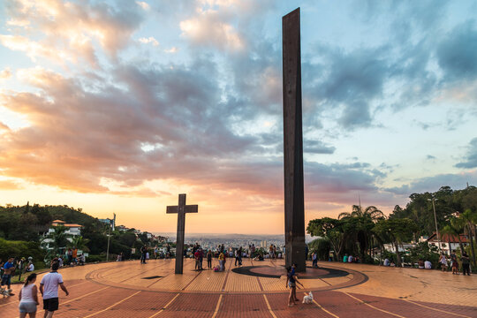 Cross at Pope's Square - Landmark at Belo Horizonte, Minas Gerais, Brazil