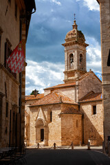 San Francesco's church in San Quirico d'Orcia, Tuscany, Italy
