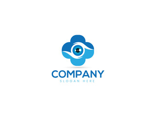 Eye care logo design symbol