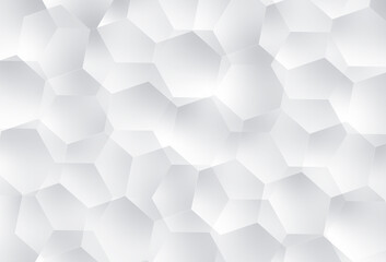 Naklejka na ściany i meble White modern and trendy abstract background, geometric texture for your design (colors used: white, gray)