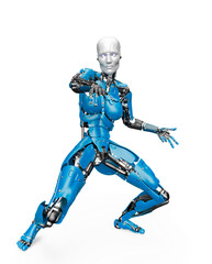 amazing robot is doing a hiphop dance