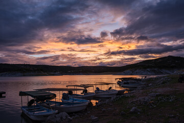 Atardecer desde el lago