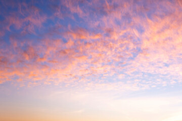 Blur sunset. Bright, light, abstract background. Summer time and mood. Beautiful vibrant evening.
