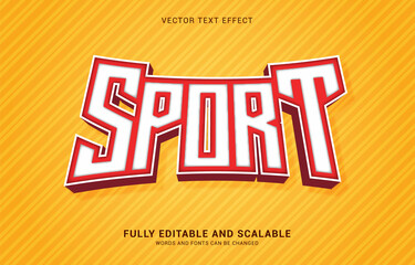 editable text effect, Sport style