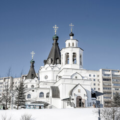 orthodox church in a residential area